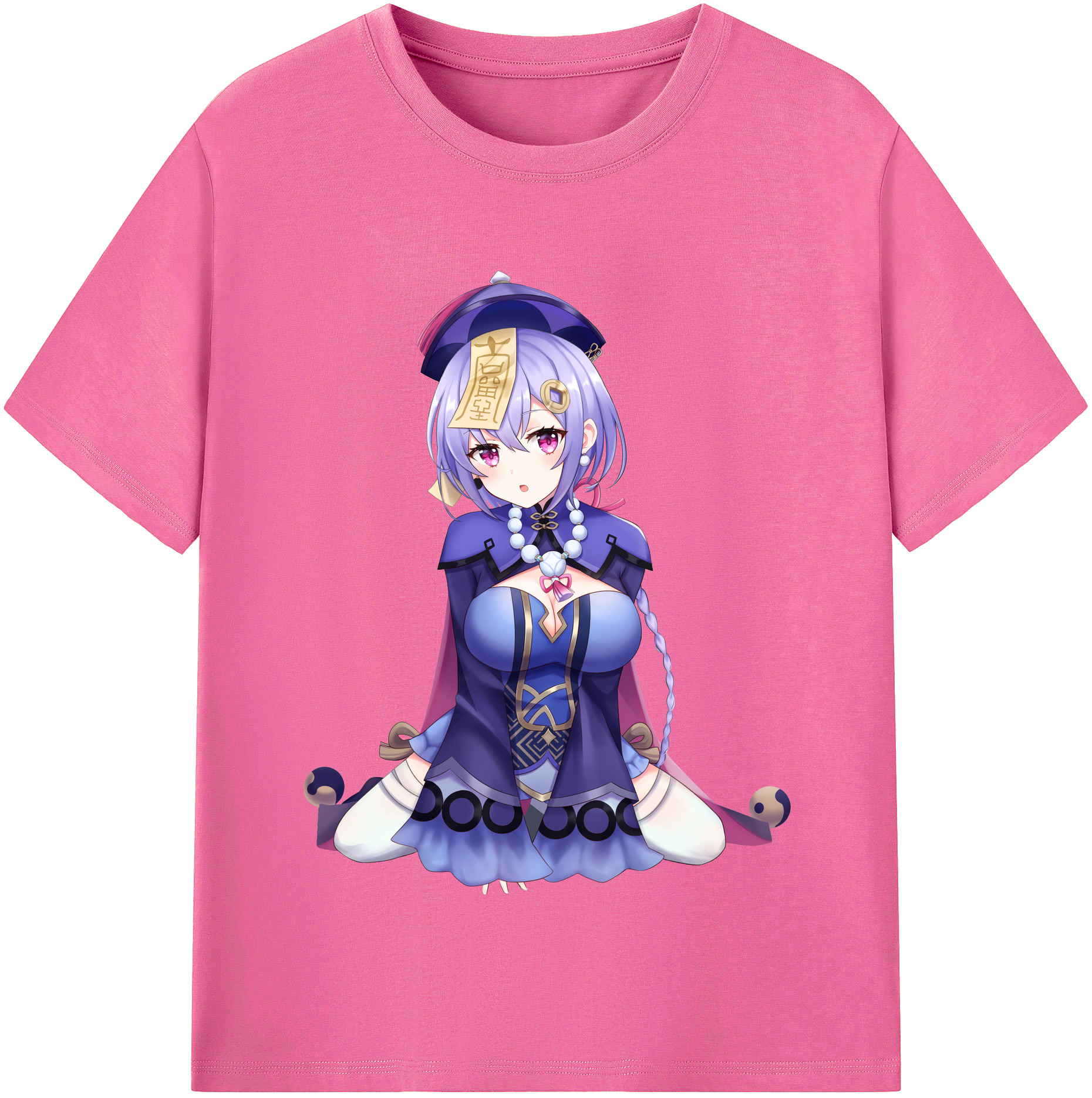 げんし神 七七 なな  genshin Nana レディースカジュアルプリントTシャツ（綿100％）